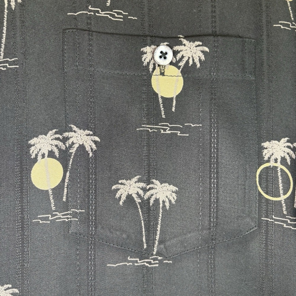 Tori Richard Mens XXL Button Up Palm Tree Print Shirt Vacation Aloha Hawaiian - Picture 7 of 8
